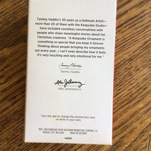 Hallmark “Our Anniversary “ ornament - Picture 2 of 13